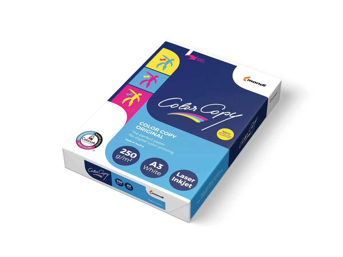 Color Copy 129800 - Pack de 125 hojas de papel multifunción, A3, 250 gr