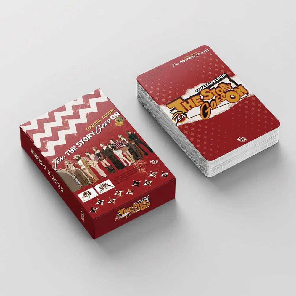 Twice Photocards 2025 - Tarjetas de Lomo, tarjetas dobles para regalo y colección de fans (55 unidades, rojo)