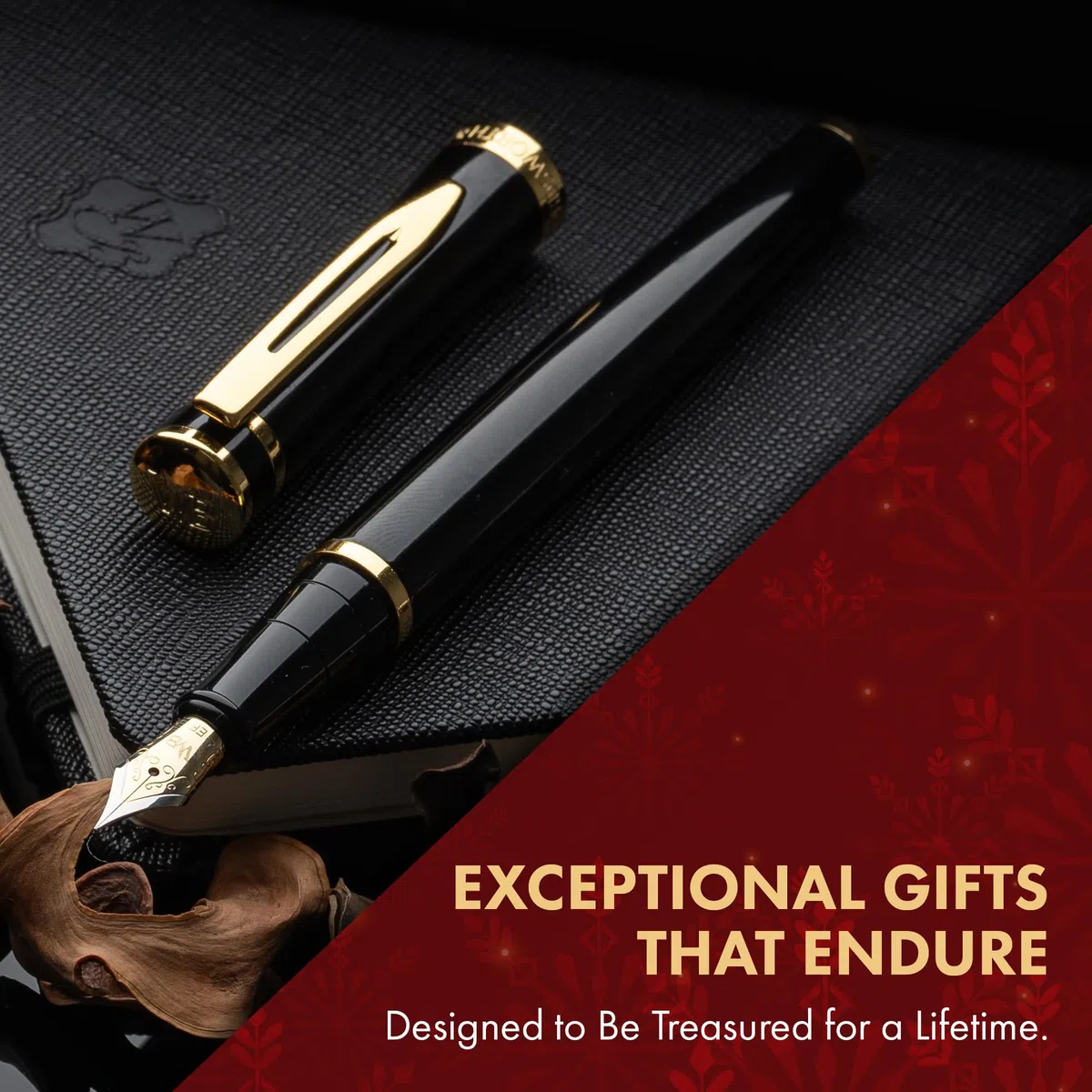 Wordsworth & Black Juego de pluma estilográfica, punta media, incluye 24 cartuchos de tinta y convertidor de recarga de tinta, estuche de regalo, diario, caligrafía, bolígrafos de escritura suave