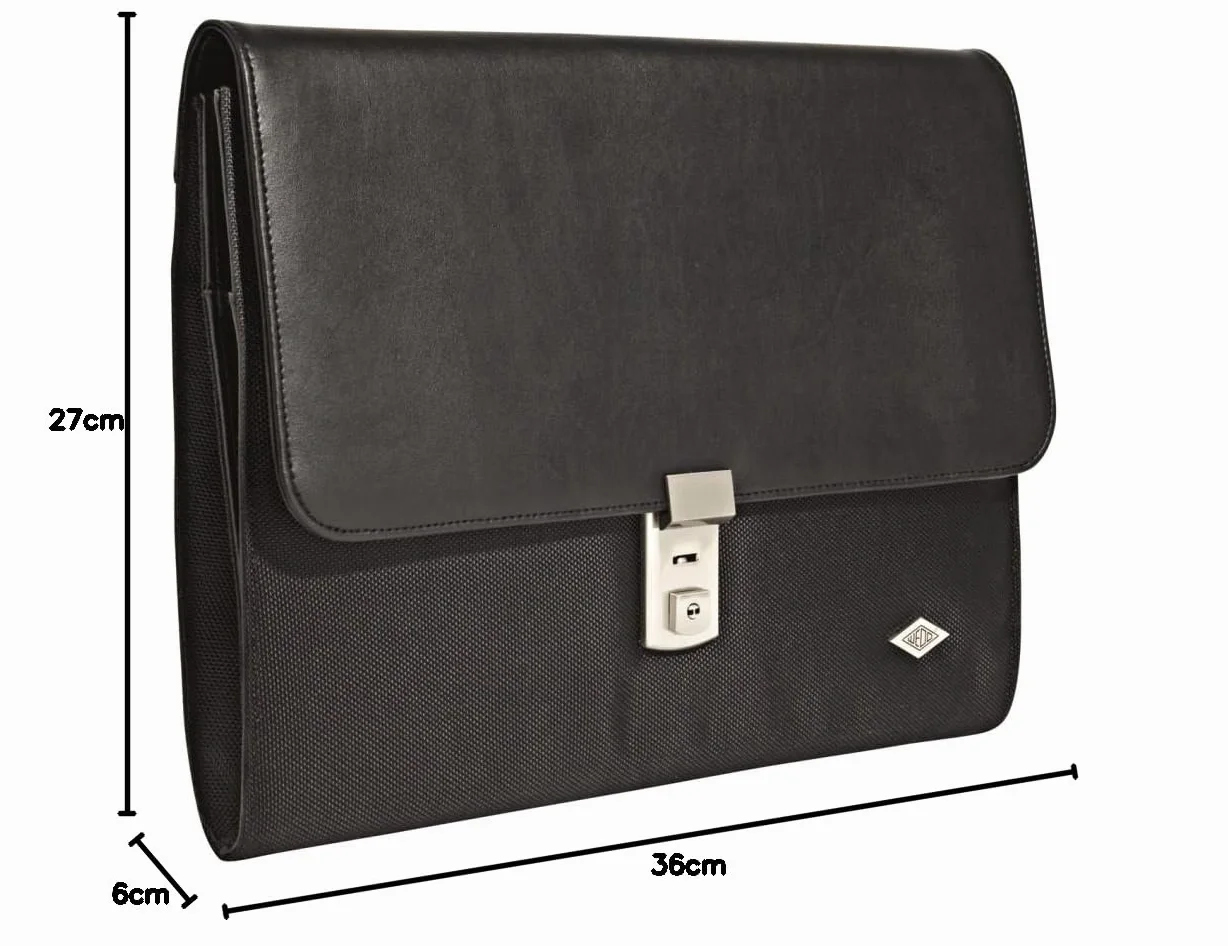 Wedo Elegance 0585501 - Maletín portadocumentos (A4), color negro