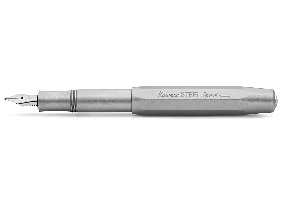 Kaweko Steel Sport Fountain Pen F - Pluma estilográfica