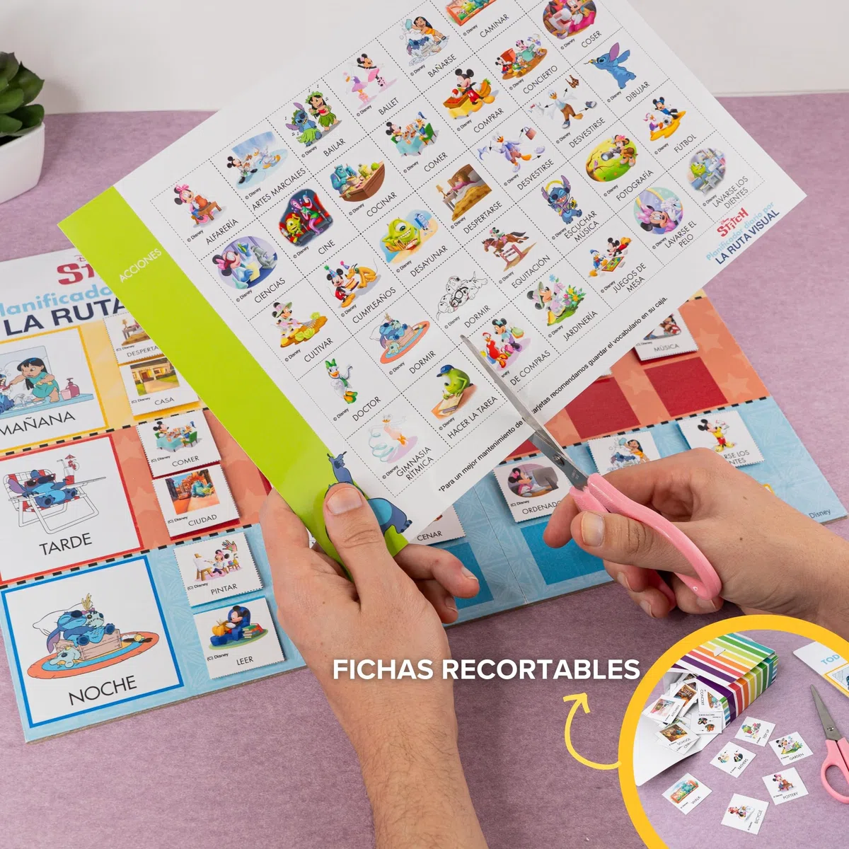 Pictogramas Autismo Español | Panel Rutinas | Pictogramas Rutinas Niños Español | Planificador Visual Editorial GEU Stitch (Diario Disney (español))