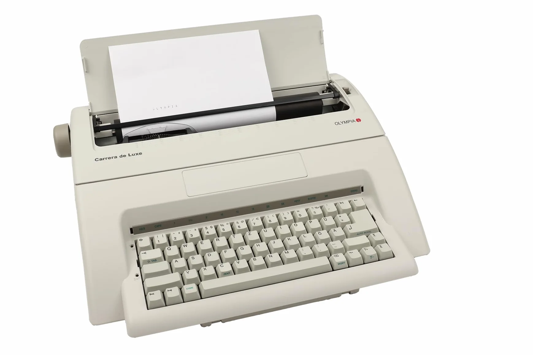 Olympia 252651001 Carrera de luxe - Máquina de escribir, tamaño de letra 10-15, teclado alemán QWERTZ