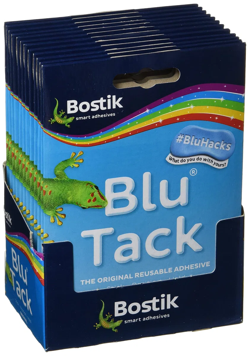 Bostik 24552 - Masilla adhesiva reutilizable, azul [Pack de 12]