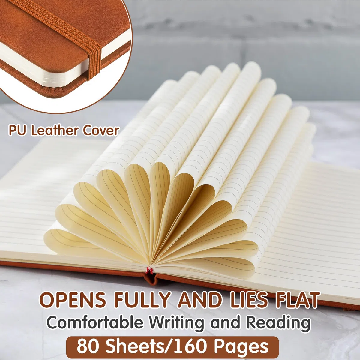 Qeeenar Paquete de 24 Cuadernos de Cuero a Granel de 5.7 x 8.3 pulgadas, Tapa Dura, Diarios A5 para Escribir, Hombres y Mujeres, Cuadernos de Viaje de Cuero, Regalos Diarios para Oficina, Vuelta al