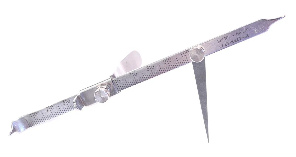 Compás Spirgi Nally 30. Instrumento para la medición vertical con fijador de ángulos
