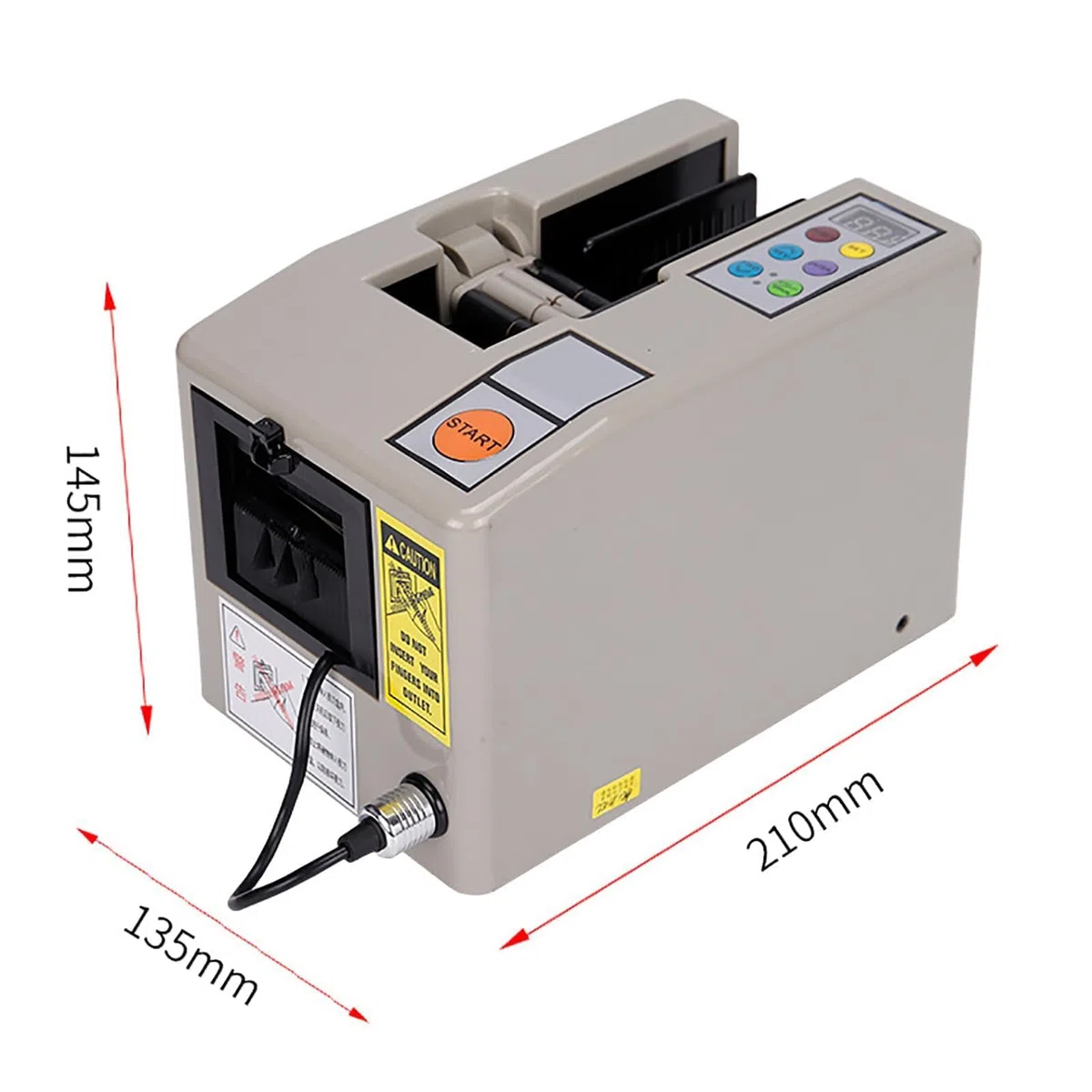 Dispensador de cinta eléctrica con función de memoria y pantalla LED, cortador automático de adhesivo para suministros de oficina, embalaje de almacén y uso escolar
