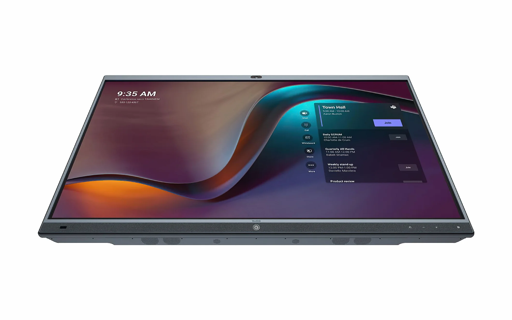 Yealink MeetingBoard Écran plat interactif 165,1 cm (65") LED Wifi 4K Ultra HD Noir Écran tactile Intégré dans le pr