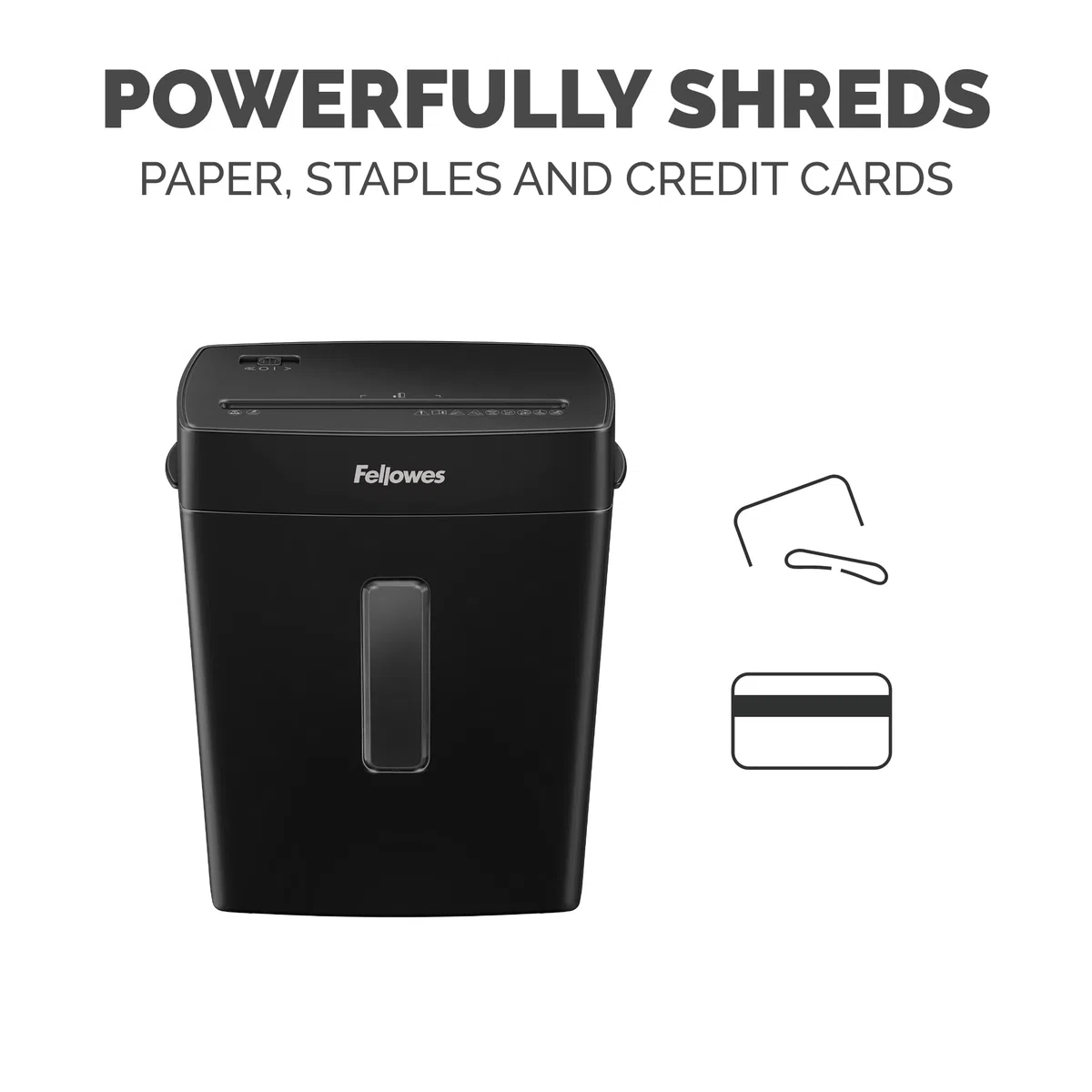 Fellowes P-40C - Trituradora de Papel de Escritorio de Corte Cruzado de 8 Hojas para Oficina en casa