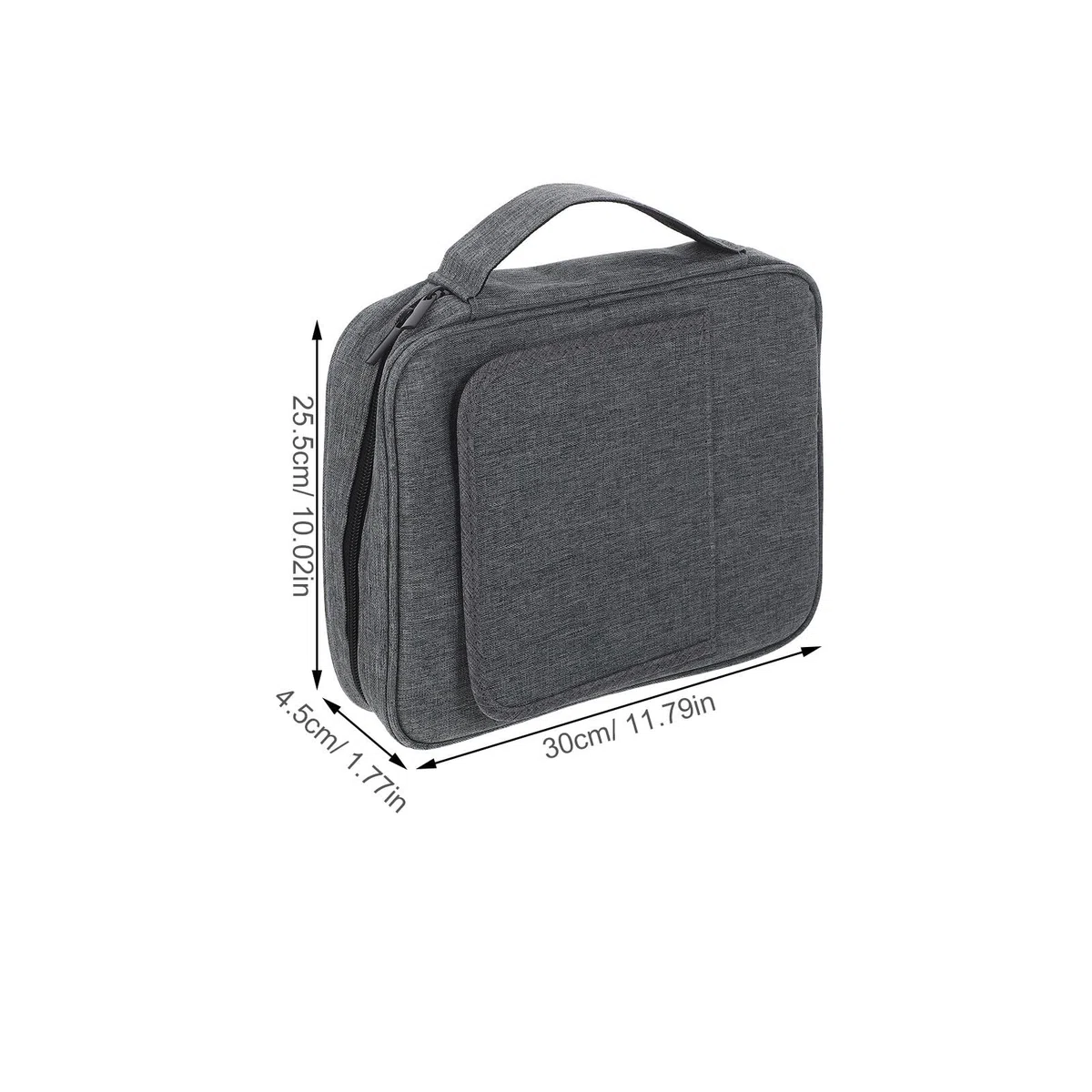 NUOBESTY Estuche Bíblico de Poliéster con Soporte y Asa, Funda Protectora Portátil para Biblia y Cuadernos, Adecuado para Estudio Bíblico y Retiros, Pack de 2 Piezas