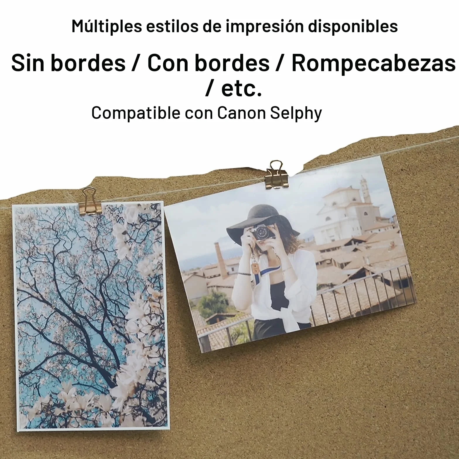 Reemplazo Canon CP1500 CP1300 KP-108IN 3115B001 (AA) Papel y Tinta, Compatible con Canon Selphy CP1500 CP1300 CP1200 CP1000 CP910 CP820, 3 cartuchos y 108 Papel fotográfico 10 x 15(148 x 100mm)