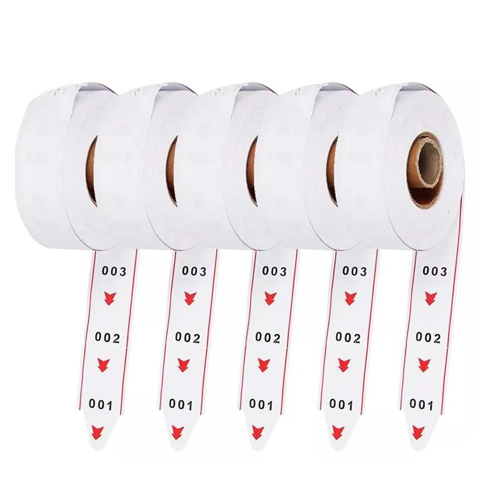 Rollo Tickets Su Turno (5 Rollos,000-999) | 3 Digitos, 2000 Tiquets Turno | Rollos Su Turno, Tickets Turno,Tickets Numerados, Rollo Turno | Rollo Numeros Turno Para Dispensador Numeros