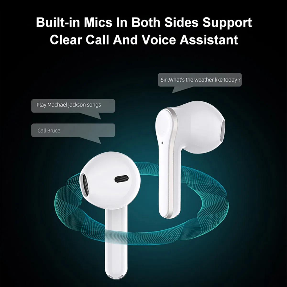 Auriculares con Traductor de Idiomas, Auriculares Bluetooth con Traductor Portátil, Auriculares con Dispositivo de Traductor de Idiomas, Compatible con 144 Idiomas, para Viajes de