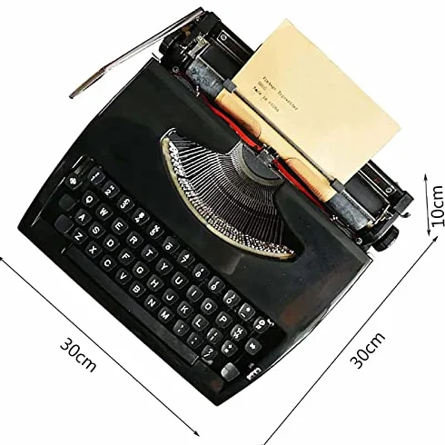 Máquina de escribir manual retro para escritores, máquina de escribir mecánica vintage portátil para el hogar, oficina, sala de estudio