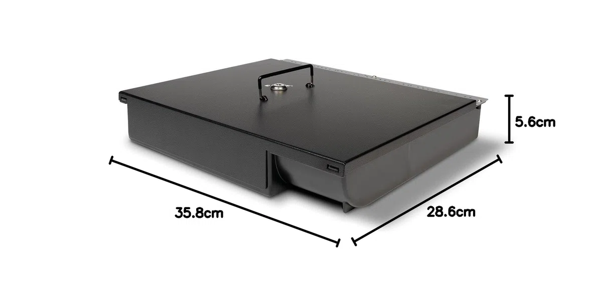 Safescan 4141L Tapa para cerrar la gaveta del cajón portamonedas -Tapa que encaja óptimamente con la caja registradora - Compatible con la gaveta Safescan 4141T del cajón portamonedas