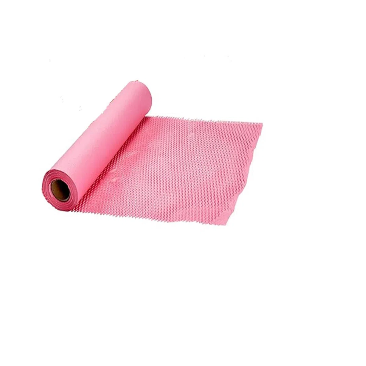 Rollo de papel de embalaje alveolar, Rollo de papel de embalaje de panal multicolor(Pink 30cmx10m)