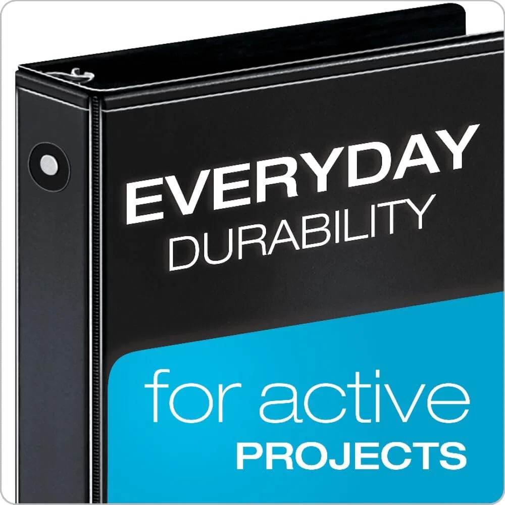 Cardinal by TOPS Products Economy Value ClearVue Round Ring Binders, Case of 12