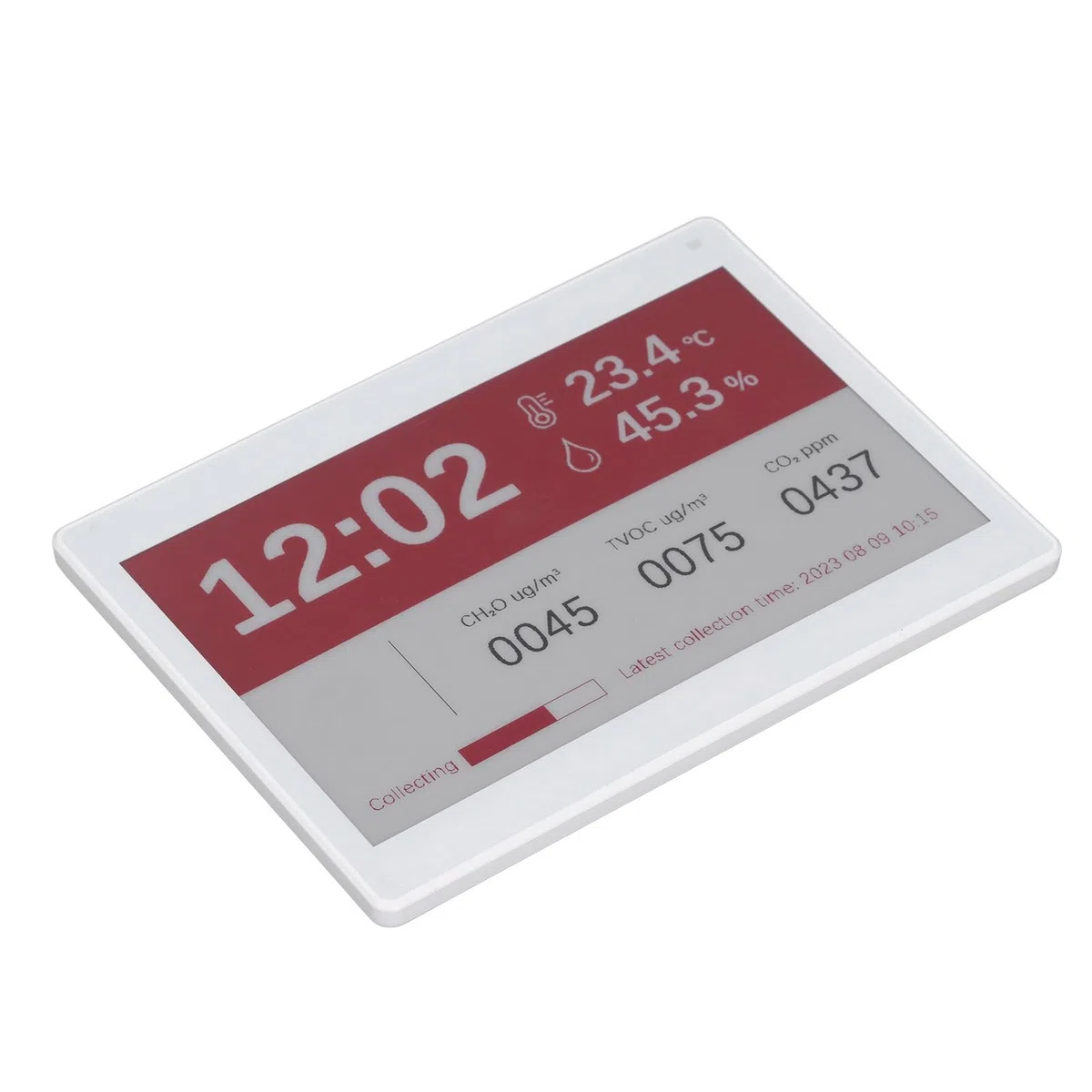 SUNGOOYUE Pantalla de Papel Electrónica Inalámbrica, Pantalla de Tinta Transparente de 7,5 Pulgadas, Insignias de Nombre para Tarjetas de Visita de Reuniones de Oficina, Material Blanco ABS