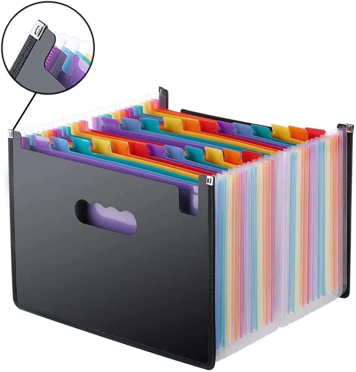 Carpetas para Archivo Carpeta De Archivos En Expansión Con 24 Bolsillos, Organizador A4, Archivo De Negocios Portátil, Suministros De Oficina, Soporte Para Documentos Documentos