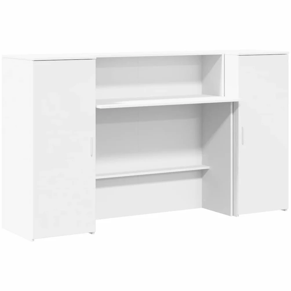 vidaXL Mostrador de recepción Blanco 180x50x103,5 cm Madera de ingeniería