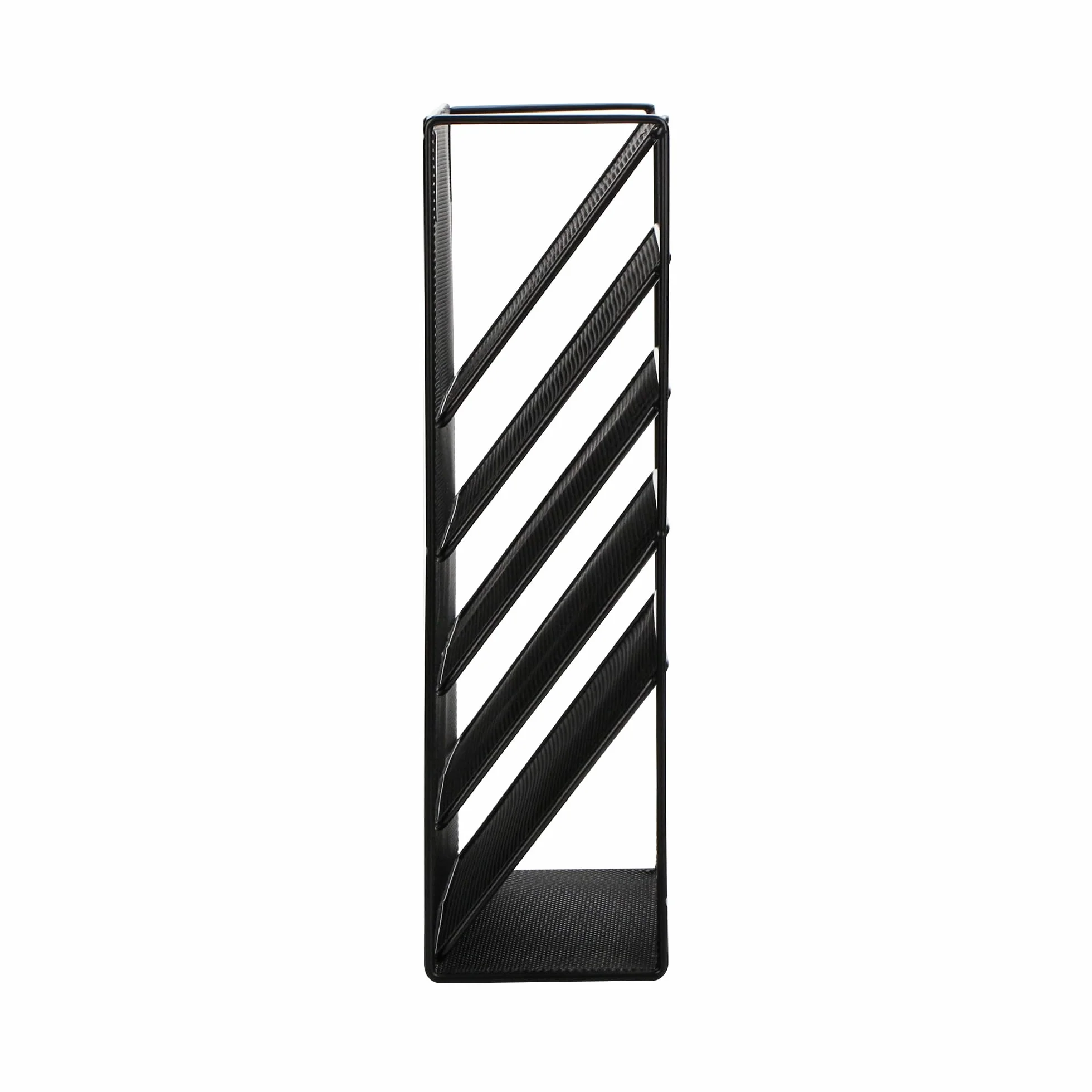 Exerz Revistero de Pared de 5 Capas, Portafolletos A4, Organizador de Archivos de Oficina - Negro