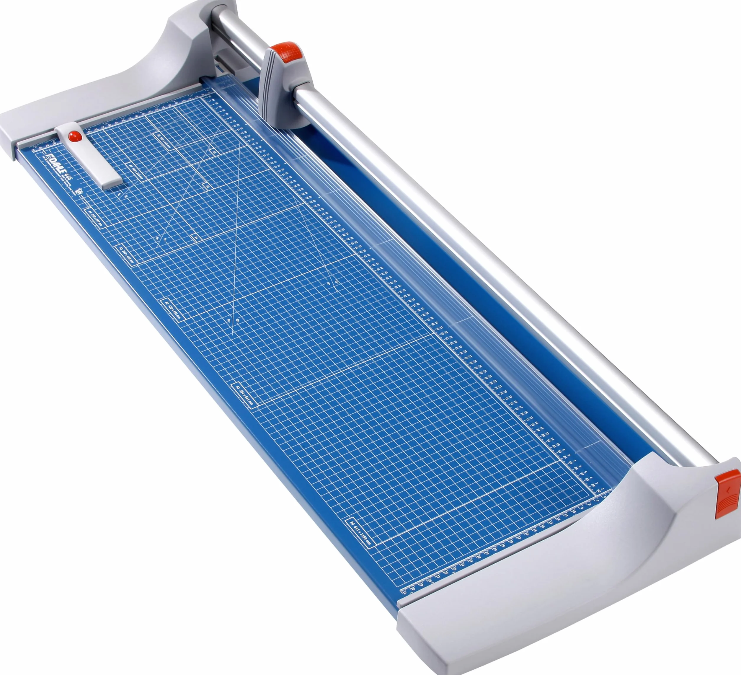 Dahle - Cizalla para papel (117 x 50 x 20,2 cm, longitud de corte 920 mm, capacidad de corte 2,5 mm, tamaño A1), color azul