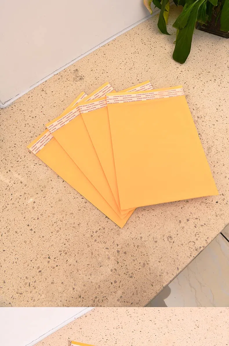 Sobres acolchados A4 A5, sobres de burbujas acolchados, sobres postales (dorados, 100 unidades, A4)