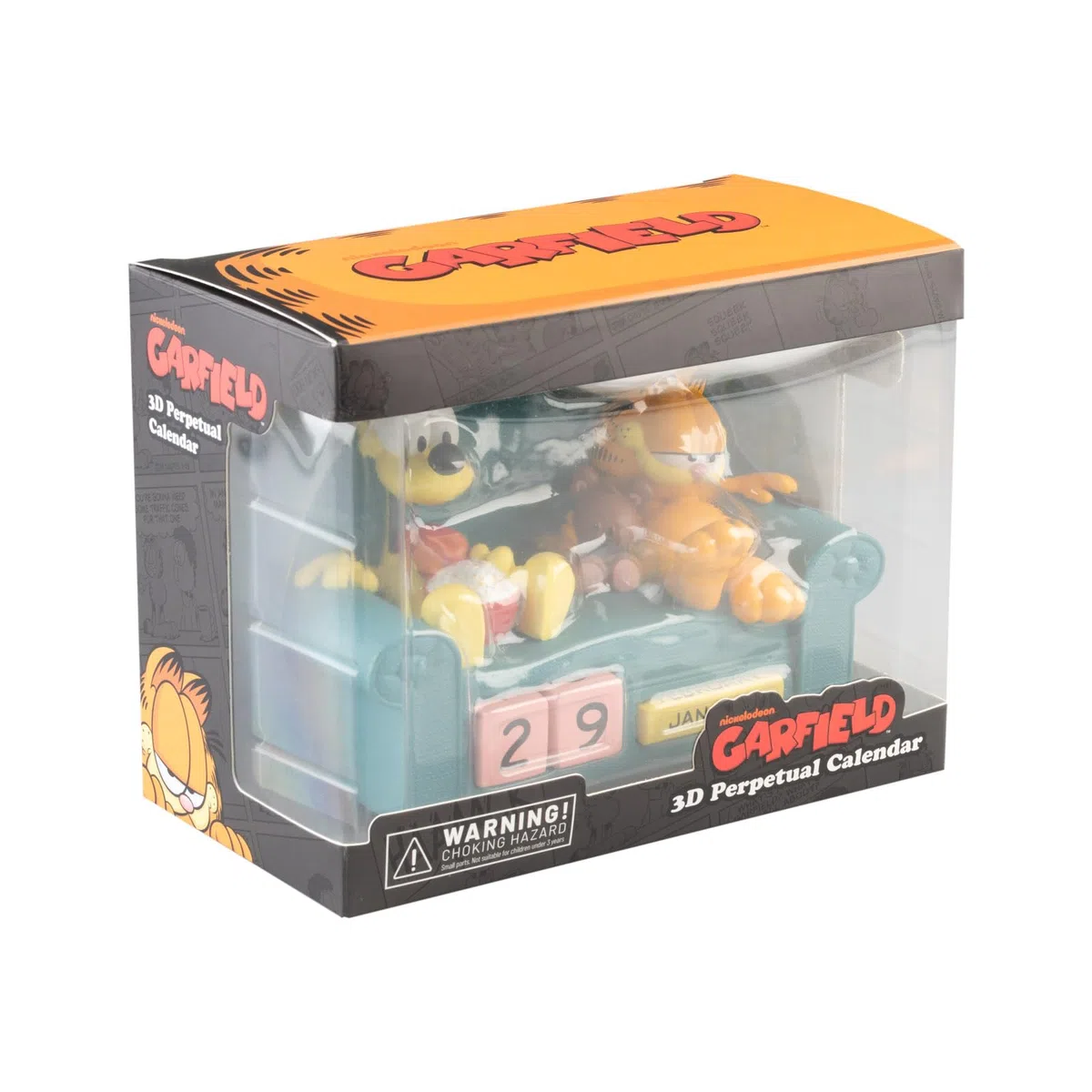 Calendario Perpetuo gato Garfield 3D - Figura Regalo Original Divertido : Decoracion Habitacion Juvenil o escritorio - Calendario sobremesa para niños y adultos