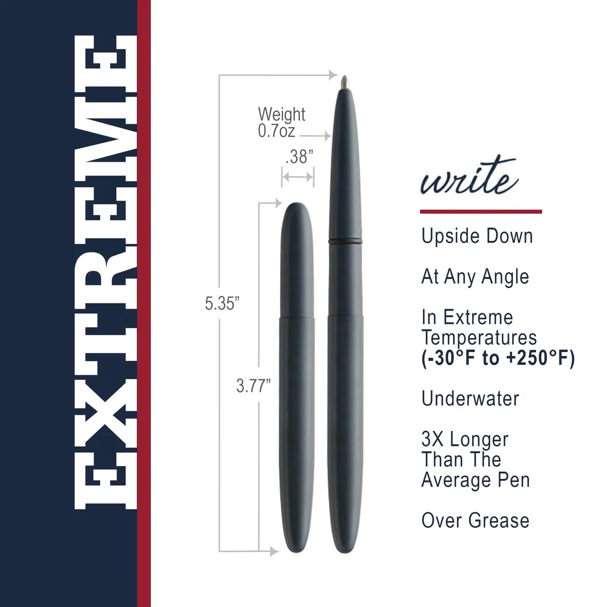 Fisher Space Pen Cerakote 400 Series - Bolígrafo de bala, acabado azul marino, en caja de regalo