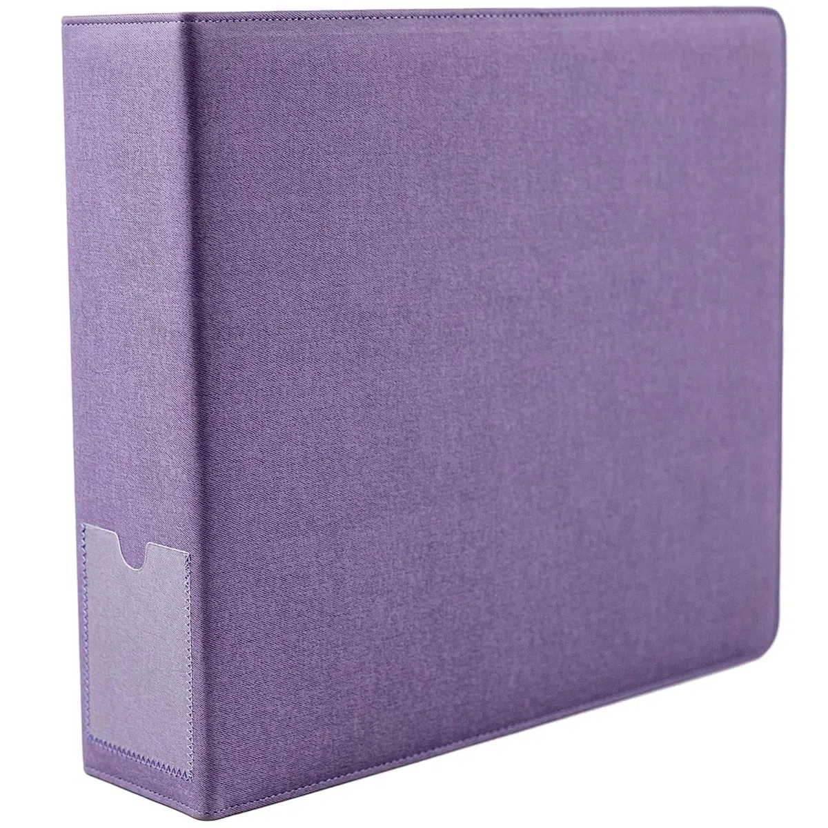 Carpeta de 3 anillas con anillas en D, álbum de fotos de cuero para billetes y tarjetas, carpeta de almacenamiento de archivos de oficina, carpeta profesional de colección de negocios para papeles y