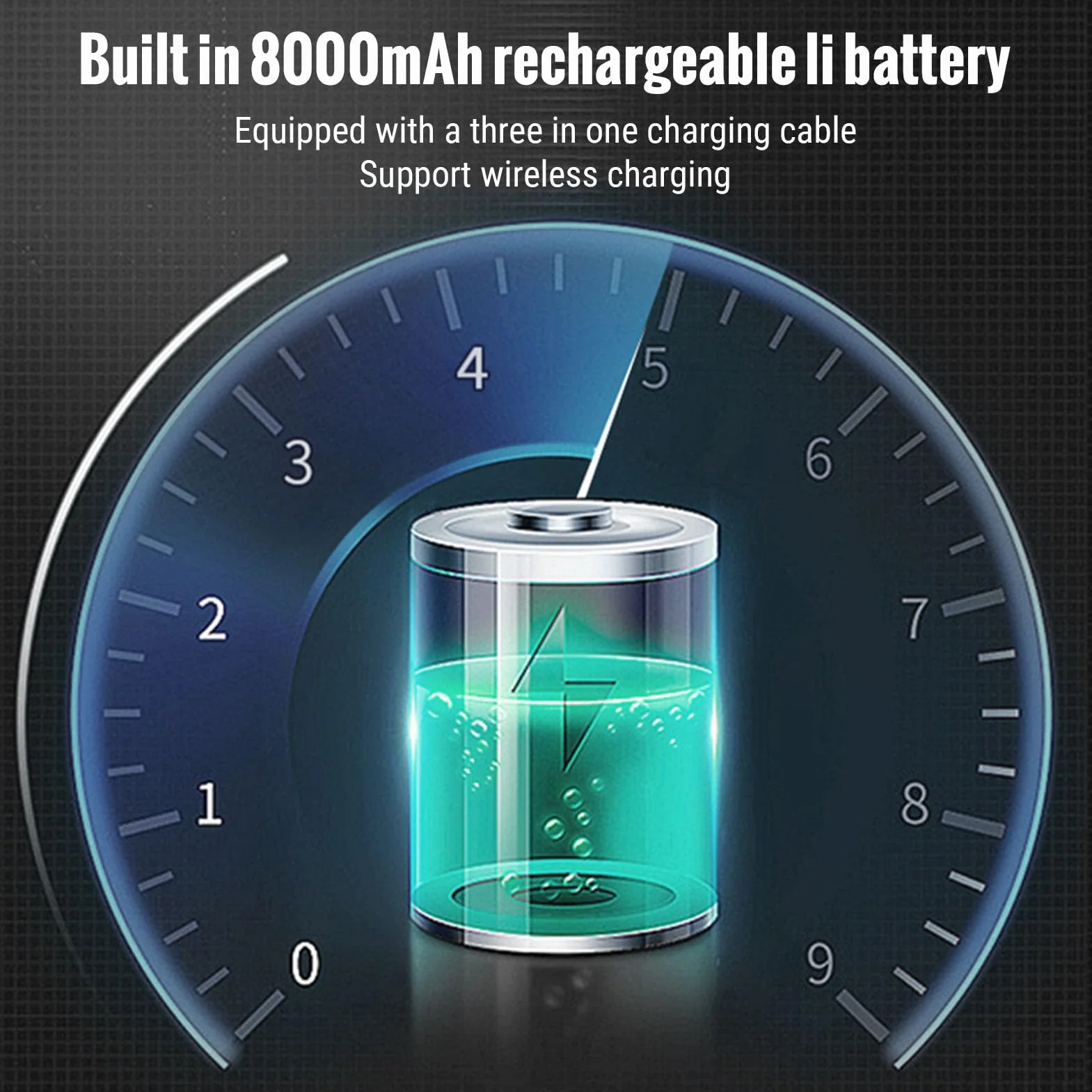 Portátil Multifunción, Portátil de Carga Inalámbrica con Batería de 8000 MAh, Carga de 15 W, 80 Hojas, Disco de Memoria de 16 GB, Luz Nocturna para Viajes de Negocios, Uso en el Aula