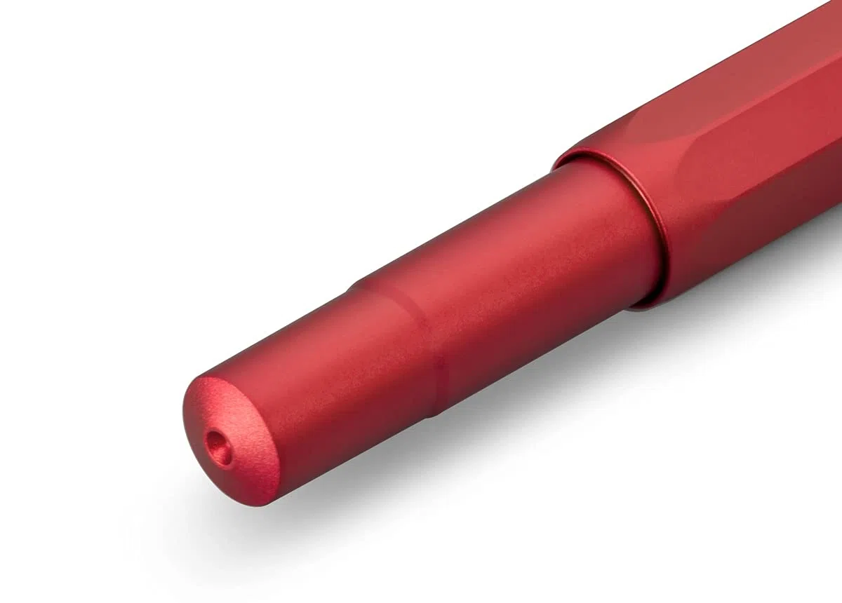 Kaweco Al Sport 10001565 - Pluma estilográfica (plumín de acero con grosor extra ancho, longitud 13 cm), color rojo oscuro y rojo