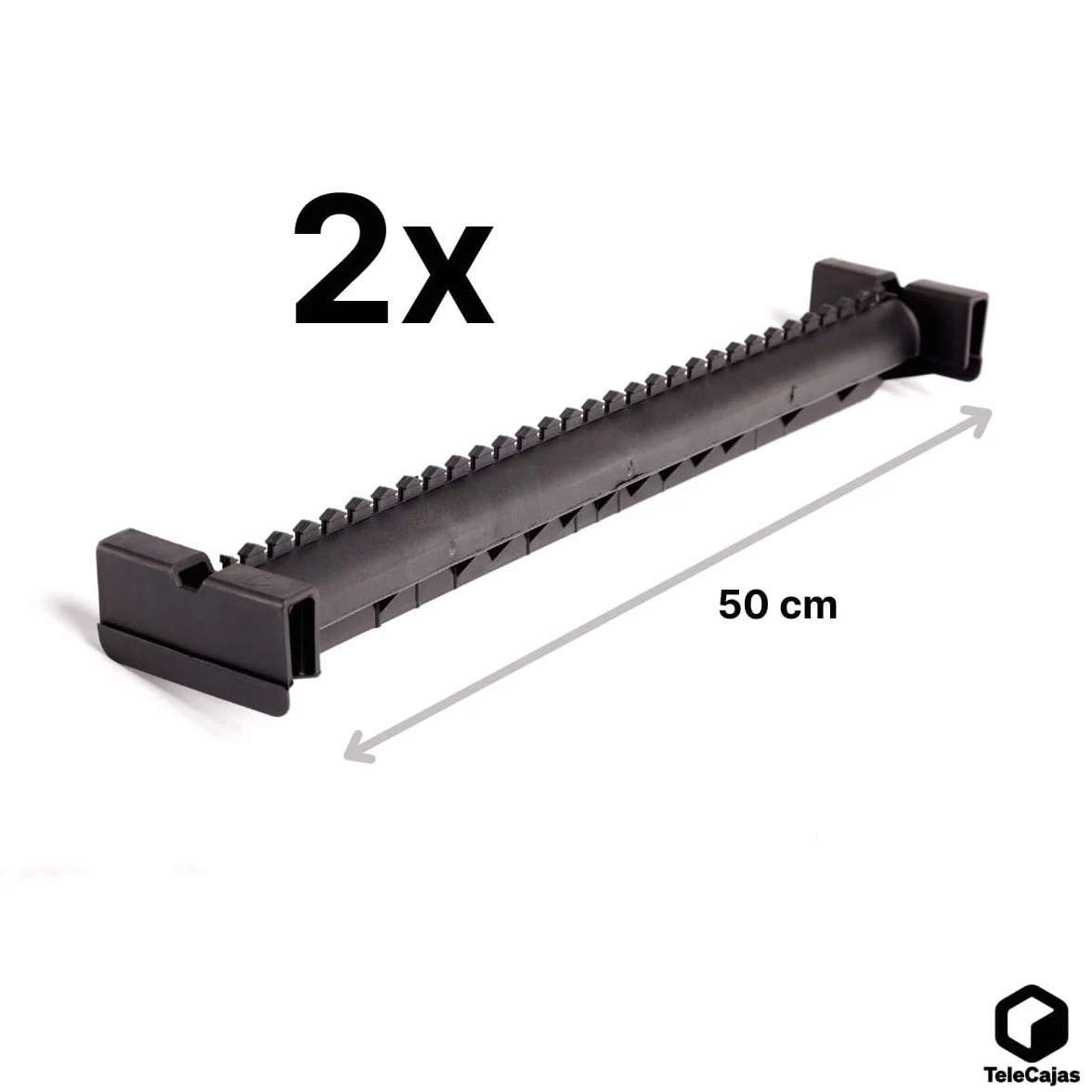 TELECAJAS | Caja Armario Portátil 50x50x101 cm de Cartón Doble | Ideal para mudanzas, trasteros o Viajes | Fácil Montaje con Barras Perchero y Cinta Adhesiva de Regalo Incluidas | Pack de 2 Armarios