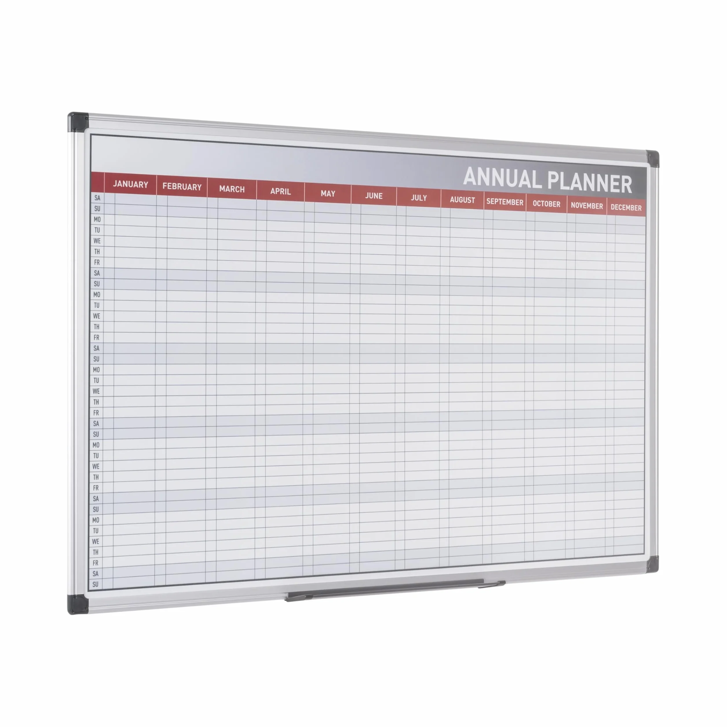 Bi-Office Magnetic Annual Planner Months