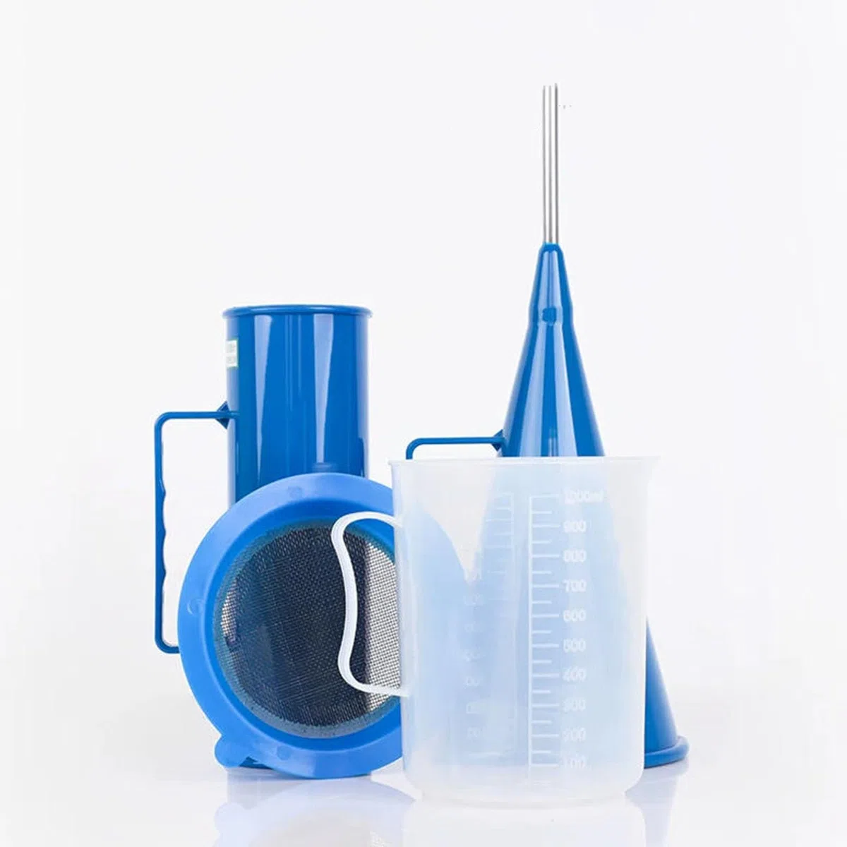 Kit Portátil para Análisis De Lodos, Analizador De Lodos De 3 Piezas, Hidrómetro, Medidor De Contenido De Arena, Viscosímetro De Lodos, Juego De Máquina De Prueba Portátil con Embudo Marsh Y