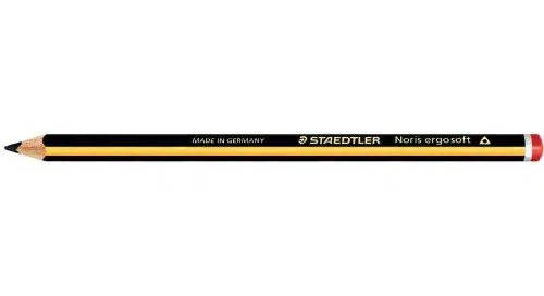 STAEDTLER Lot de 12 Crayons NORIS ergosoft, dégré de dureté: 2B