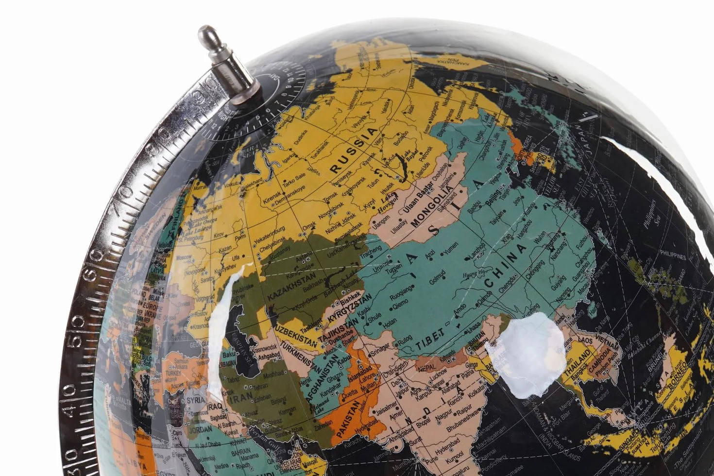 GLOBO TERRAQUEO PLASTICO METAL 31X33X60 30 PIE