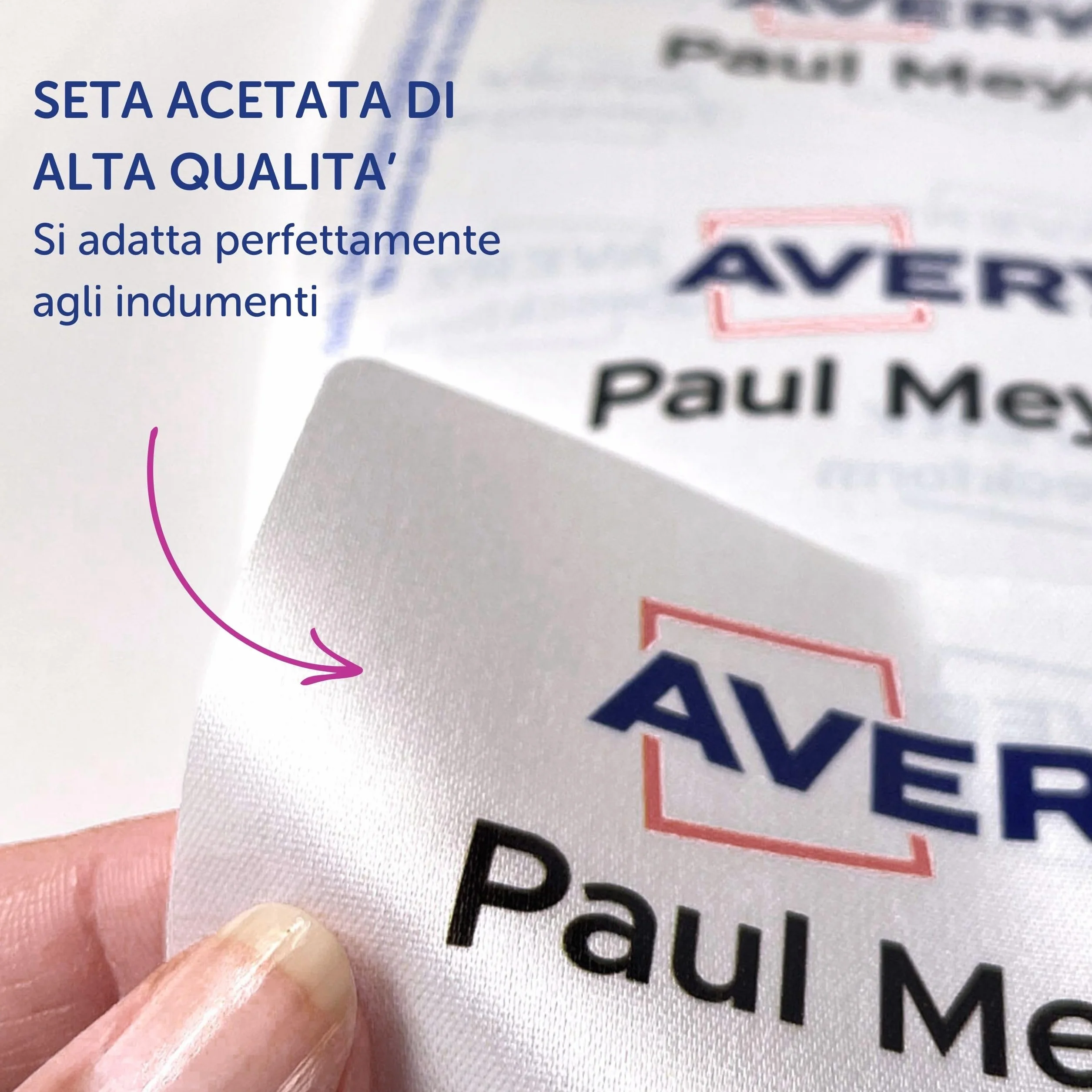Avery L4785-20. Caja de 200 identificativos adhesivos acedado se seda 80 x 50 mm