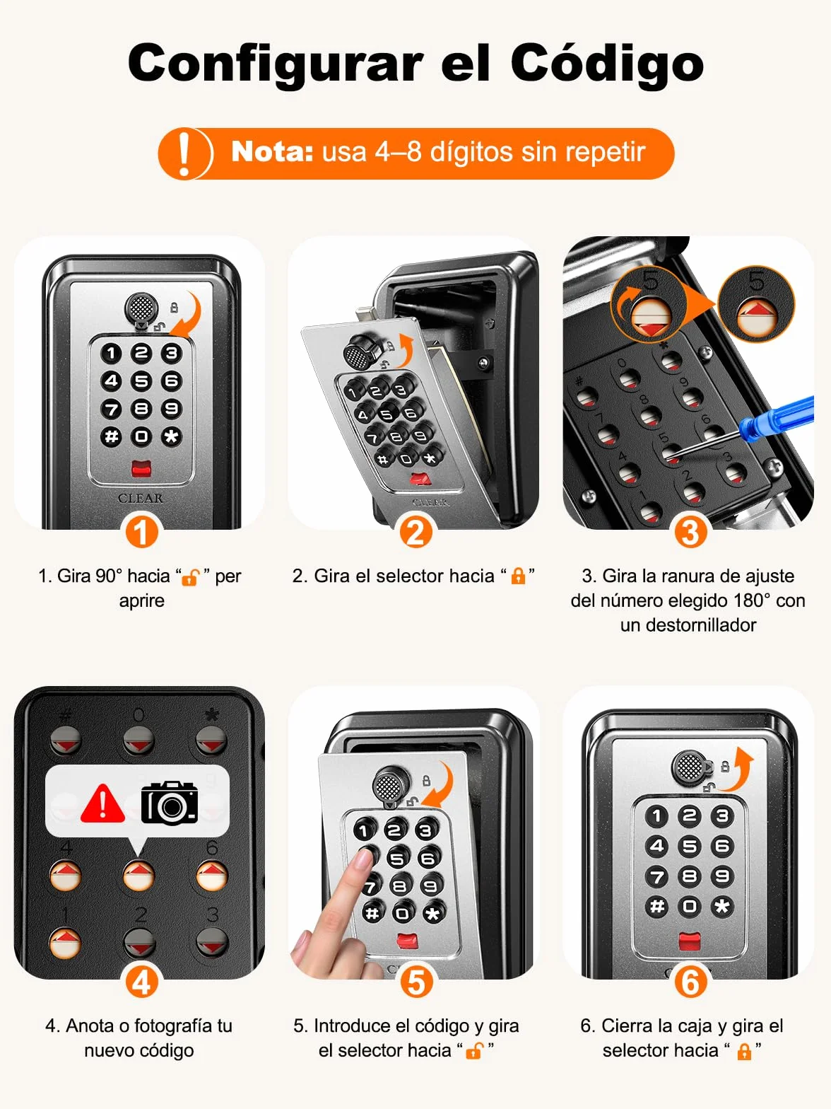 ISEYOU Caja Fuerte para Llaves con Código, 12 Teclas, Caja de Seguridad Exterior de Pared, Metálica Resistente a la Intemperie, Negra