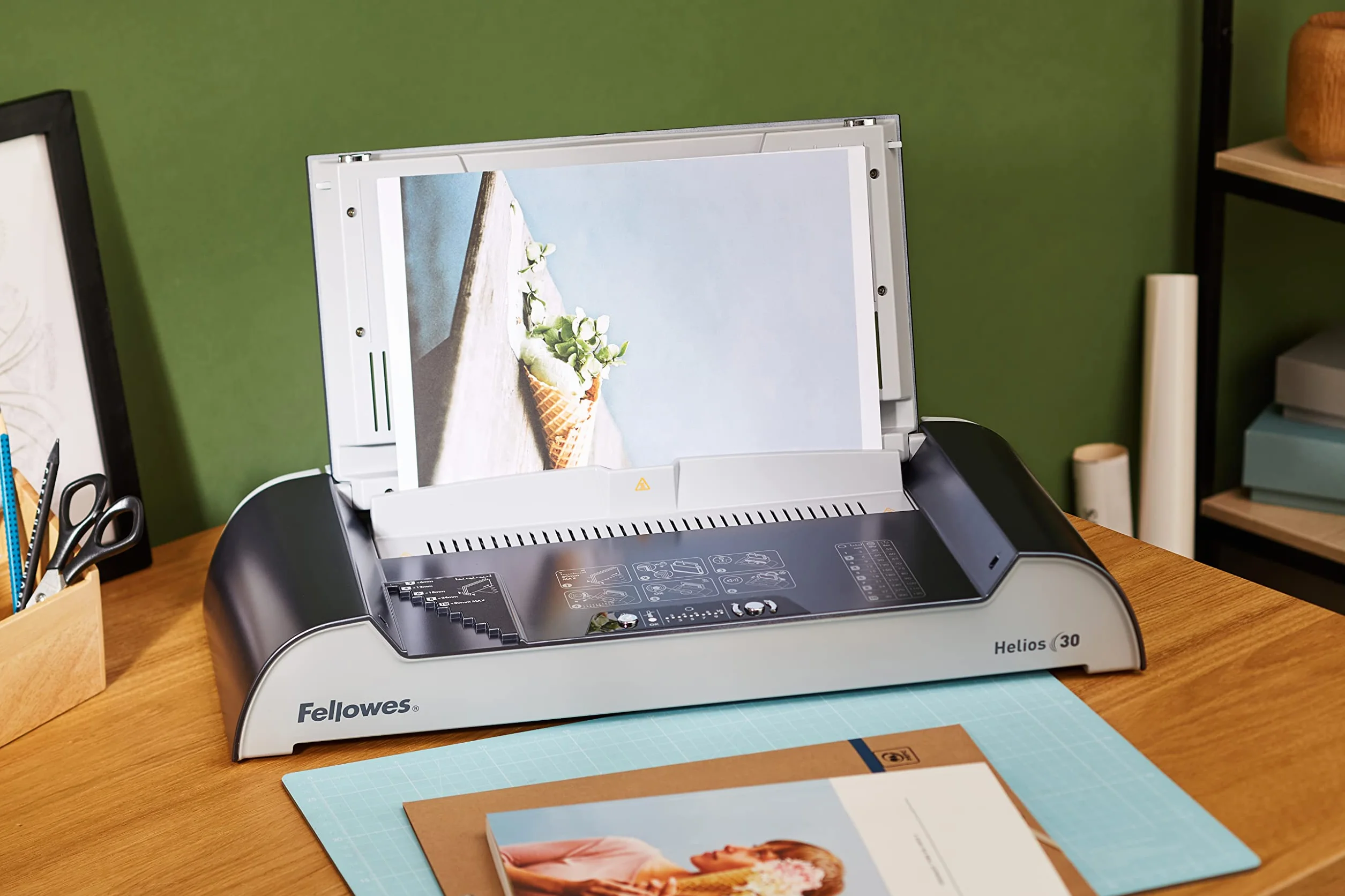 Fellowes Helios 30 - Encuadernadora térmica, uso frecuente, hasta 300 hojas