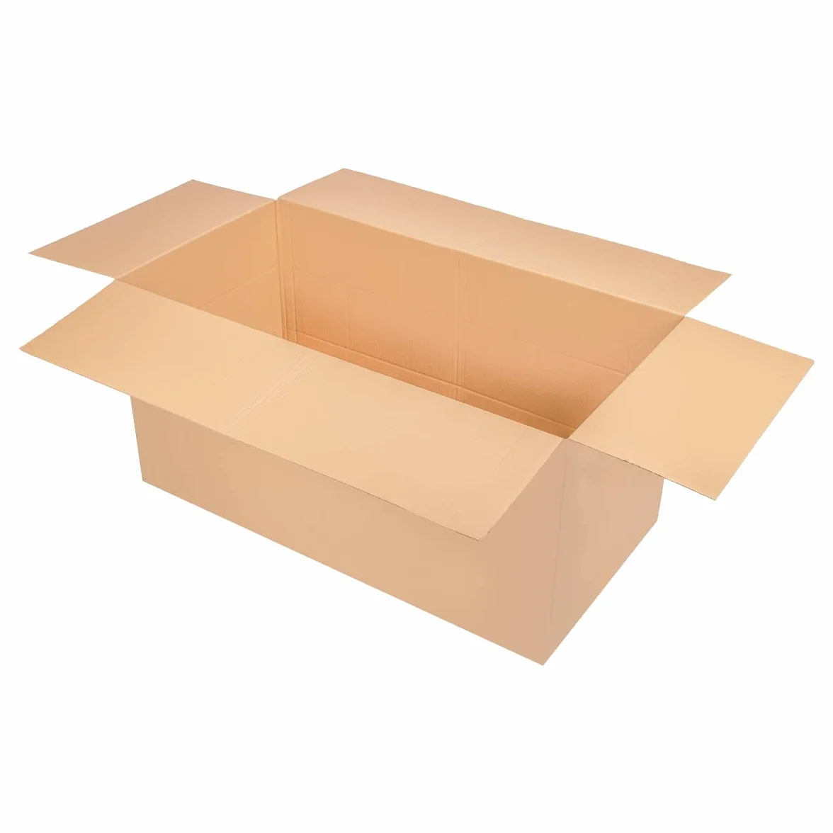 verpacking 2 cajas de cartón plegables de 1200 x 600 x 600 mm, eje BC, altura variable en 200 y 400 mm, cartón marrón DHL, tamaño máximo del paquete de DHL