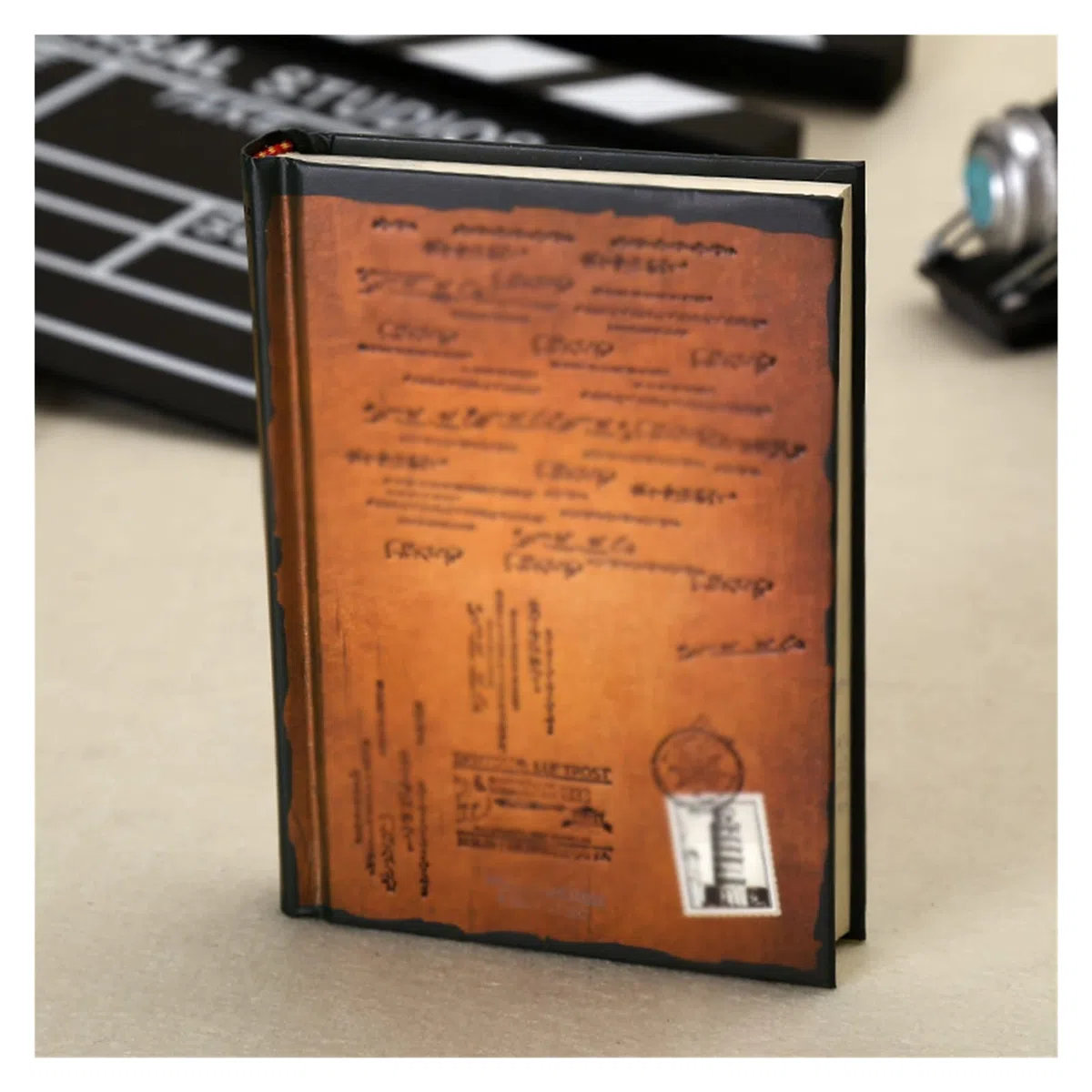 SePKUs Cuaderno de papel de tapa dura retro, diario personal vintage, agenda, planificador, papelería, regalos, suministros escolares de oficina (C)