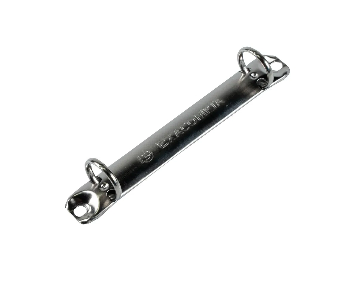 Exacompta - Ref. 54882E - Cartón de 20 archivadores de tarjeta brillante con gomas - 2 anillos redondos de 15 mm - Espalda 20 mm - Dimensiones exteriores: 32 x 25 cm - Tamaño A4 - Azul oscuro