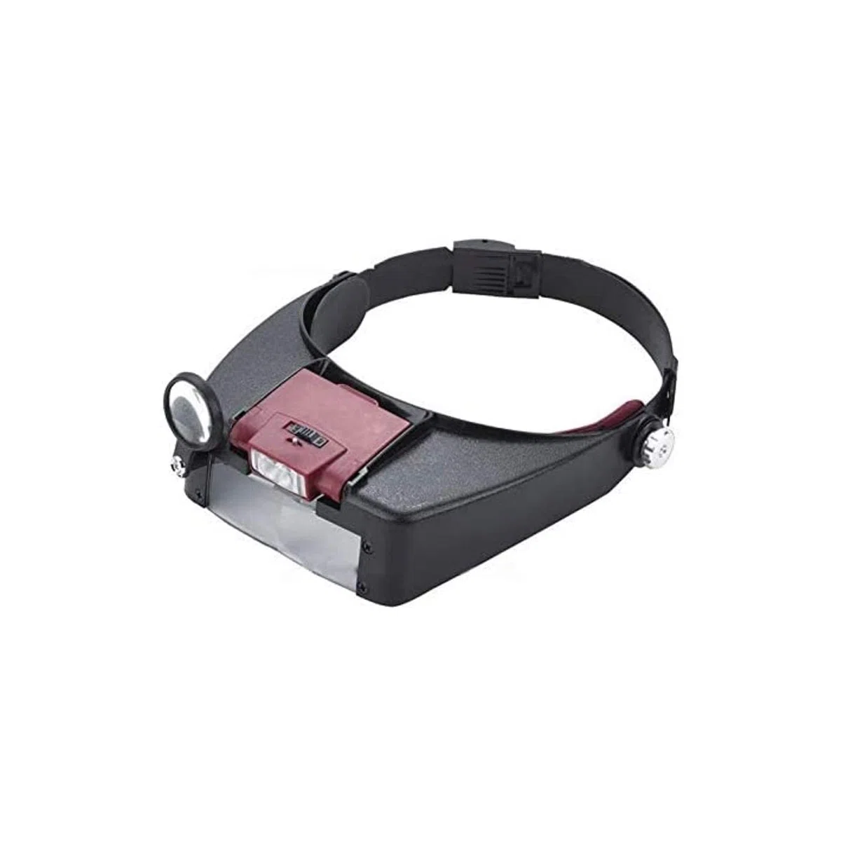 Lupa para la Cabeza, Lupa iluminada para Montaje en la Cabeza, lámpara de Cabeza con luz LED, Lupa de tamaño Ajustable, Lentes de Aumento para la Cabeza, luz de Trabajo de reparación, Lentes de Alta