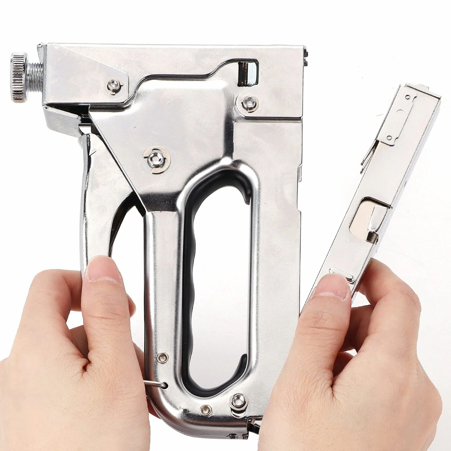 Pistola De Grapas, Pistola De Grapas De Alta Resistencia Que Se Quita Directamente Para Grapas Pesadas Para Clavar Marcos De Pintura Al óleo Para Grapas Ligeras Para Grapas De Cable