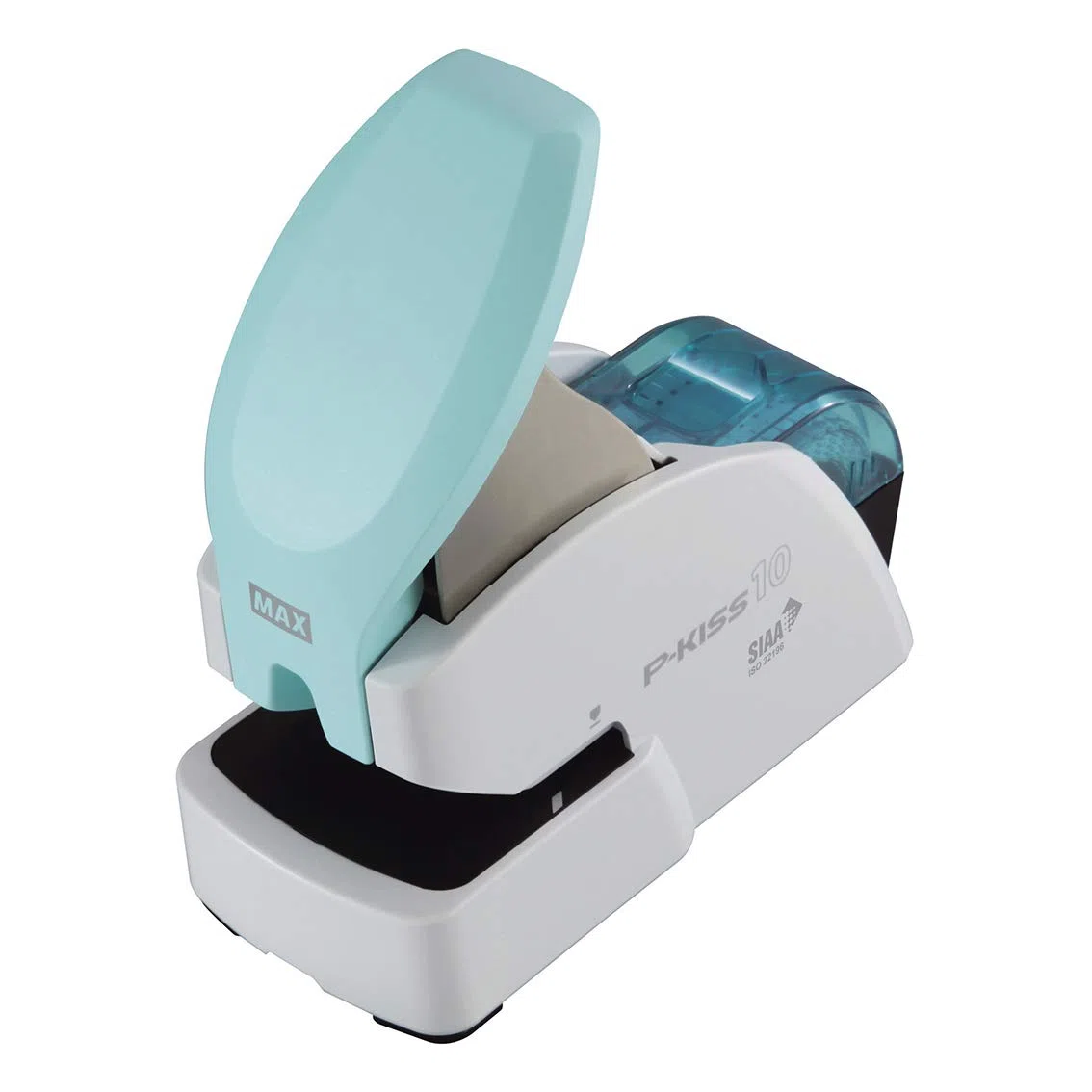 Grapadora de Grapas de Papel MAX PH-10DS (P-KISS 10), azul.