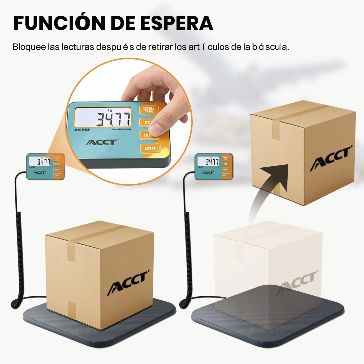 Báscula postal digital 200 kg comercial para paquetes correo almacenes equipaje