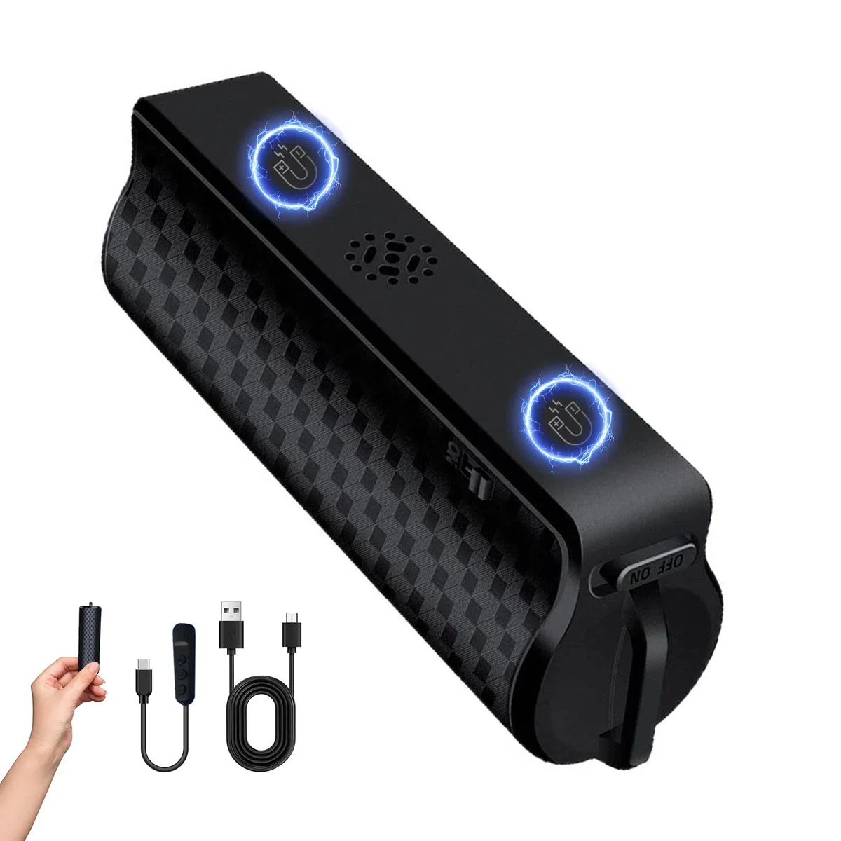 Grabadora de Voz Digital, 64G Mini Grabadora de Voz con Magnetica, 20 Dias de Grabacion Continua y Carga Rapida Type-C, para Conferencias/Entrevistas/Clases/Reuniones, Grabadora de Voz Espia