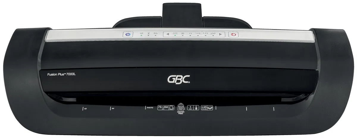 GBC 4402133EU - Plastificadora Fusion Plus 7000L A3 Con Calentamiento De 1 Min, Plastificación Ultra Rápida, Tecnología De Sensores Inteligentes, Ajuste Automático De Velocidad, Bolsas 75 A 250 Micras