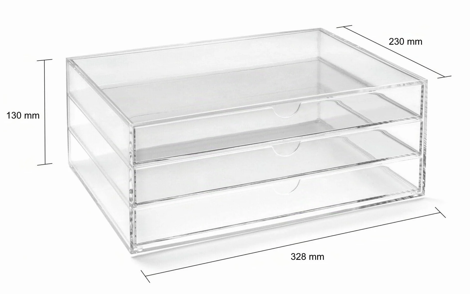 Osco A3TSL - Organizador de 3 niveles horizontales